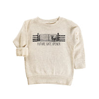 Future Gate Opener Baby Sweatshirt, Cute Country Baby Outfit