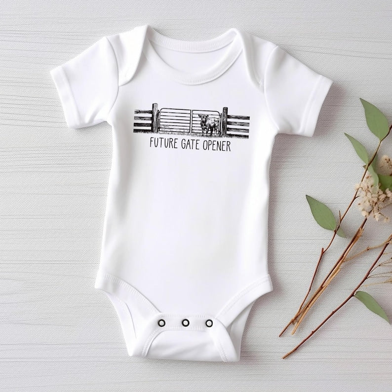 Future Gate Opener Baby Sweatshirt, Cute Country Baby Outfit