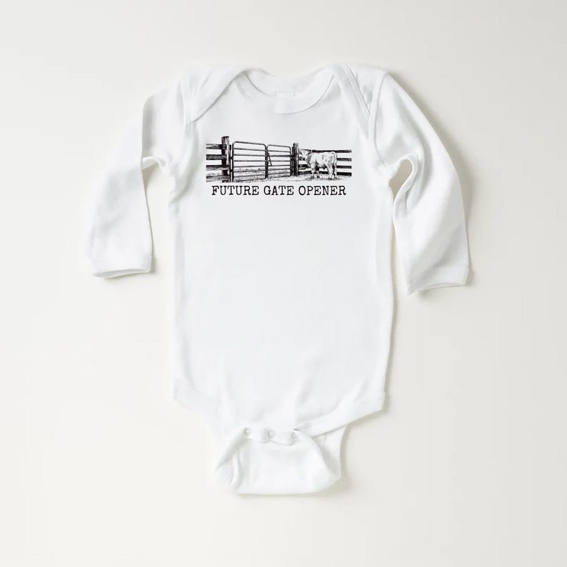 Future Gate Opener Baby Shirt, Cute Country Baby Outfit