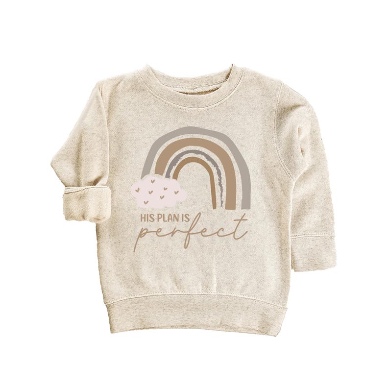 His Plan Is Perfect Baby Bodysuit, Rainbow Christian Baby Outfit