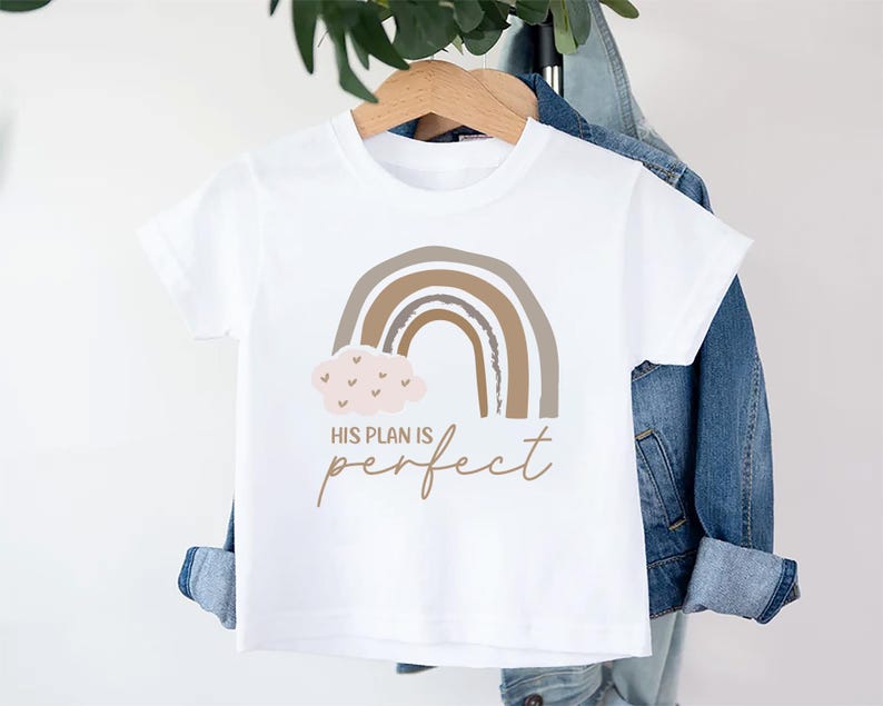 His Plan Is Perfect Baby Bodysuit, Rainbow Christian Baby Outfit