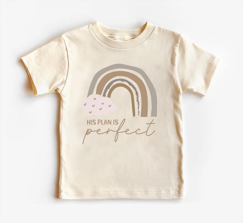 His Plan Is Perfect Baby Bodysuit, Rainbow Christian Baby Outfit