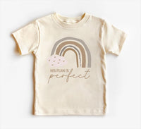 His Plan Is Perfect Baby Bodysuit, Rainbow Christian Baby Outfit