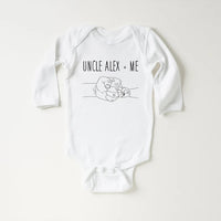 Custom Uncle + Me Baby Bodysuit, Adorable Gift for Nephew | Niece