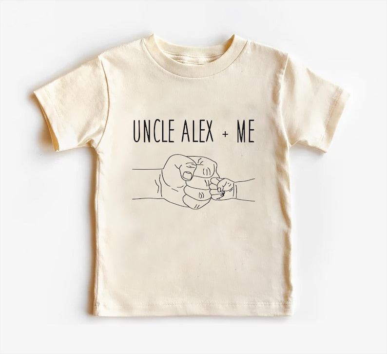 Custom Uncle + Me Baby Bodysuit, Adorable Gift for Nephew | Niece