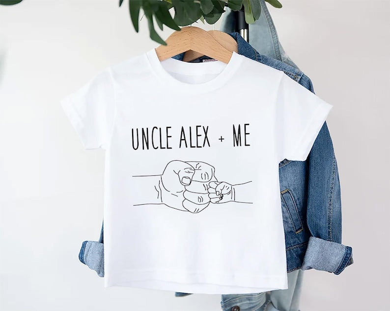 Custom Uncle + Me Baby Bodysuit, Adorable Gift for Nephew | Niece