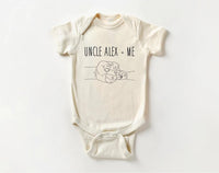 Custom Uncle + Me Baby Bodysuit, Adorable Gift for Nephew | Niece
