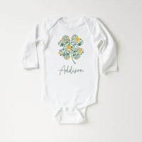 Personalized St Patrick's Day Baby Shirt, Adorable Irish Outfit