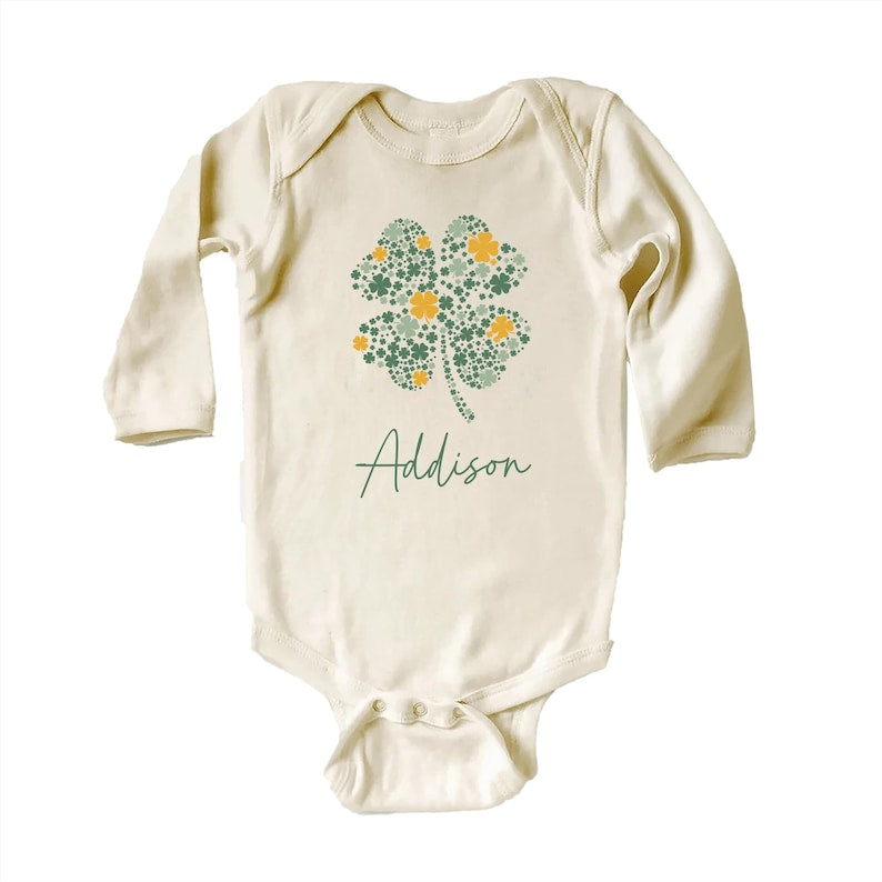 Personalized St Patrick's Day Baby Shirt, Adorable Irish Outfit