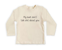 My Aunt and I Talk Shit About You Baby Bodysuit