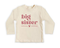 Big Sister Baby Shirt, Adorable Big Sister Gift for Girls, Pregnancy Announcement Pullover