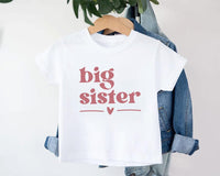 Big Sister Baby Shirt, Adorable Big Sister Gift for Girls, Pregnancy Announcement Pullover