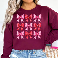 Retro Valentine's Day Sweatshirt, Heart Coquette Sweatshirt