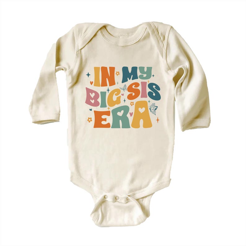 Big Sister Baby Shirt, Big Sister Crew Neck, Adorable Gift for Girls