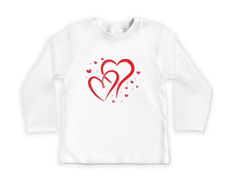 Valentine's Day Baby Bodysuit, Love Hearts Baby Outfit