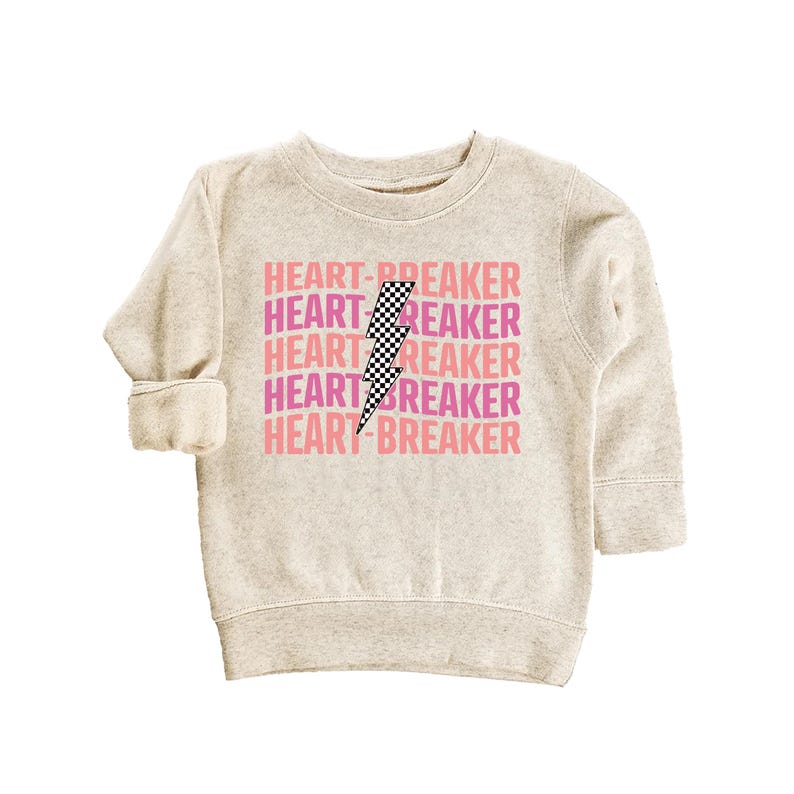 Heart Breaker Baby Sweatshirt, Valentine's Day Kids Outfit