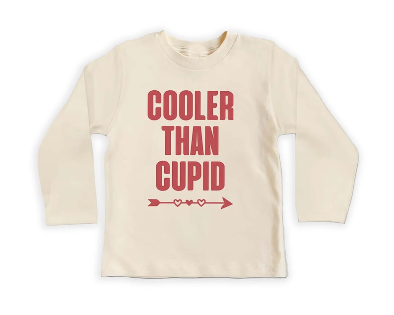 Cooler Than Cupid Baby Shirt, Cute Valentine Day Kids Outfit