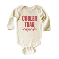 Cooler Than Cupid Baby Bodysuit, Cute Valentine Day Kids Outfit