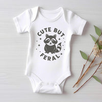 Cute But Feral Baby Shirt, Meme-Inspired Gift for Kids and Toddlers