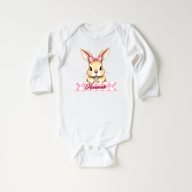 Personalized Easter Bunny Baby Sweatshirt, Adorable Bunny Pullover