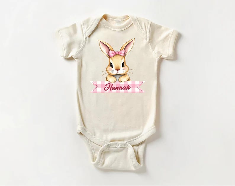 Personalized Easter Bunny Baby Sweatshirt, Adorable Bunny Pullover