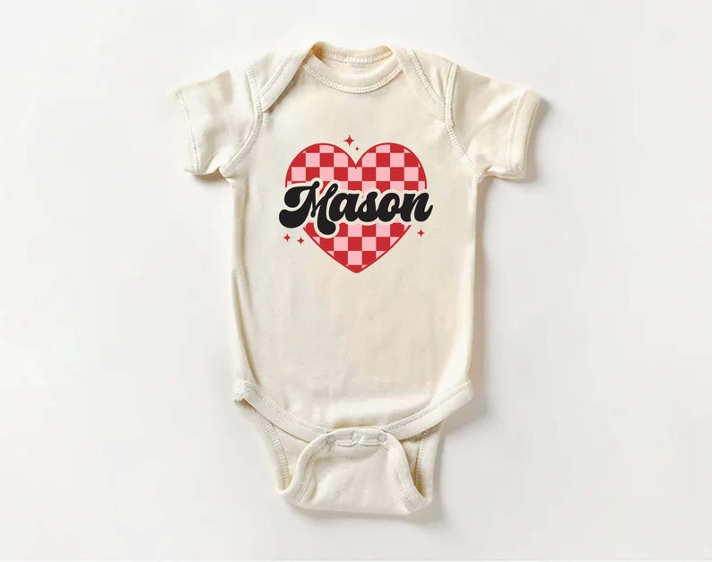 Heart Valentine's Day Baby Sweatshirt, Custom Kids Valentine's Baby Pullover