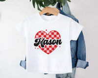 Heart Valentine's Day Baby Sweatshirt, Custom Kids Valentine's Baby Pullover