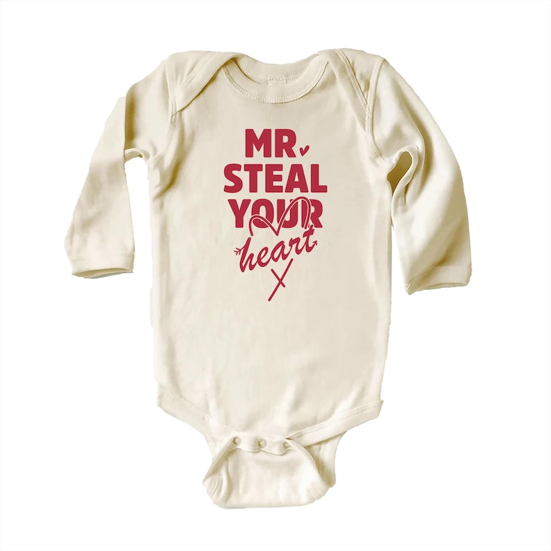 Mr. Steal Your Heart Baby Sweatshirt, Adorable Boy Valentine Pullover