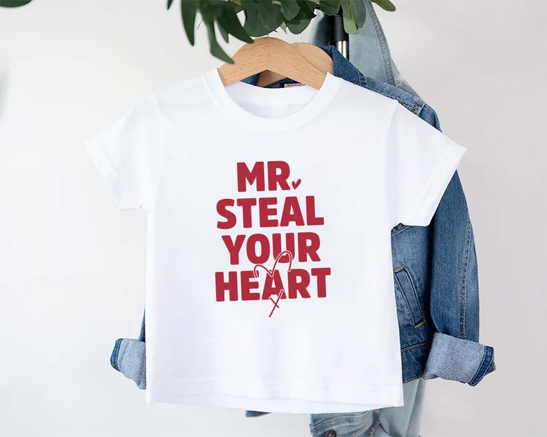 Mr. Steal Your Heart Baby Shirt, Adorable Boy Valentine Pullover