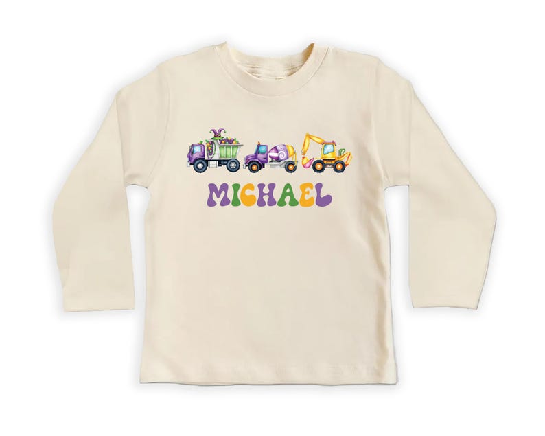 Construction Parade Baby Sweatshirt, Mardi Gras Parade Shirt for Kids