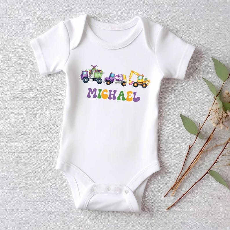 Construction Parade Baby Sweatshirt, Mardi Gras Parade Shirt for Kids