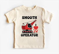Construction Valentine Baby Bodysuit, First Valentines Day Outfit