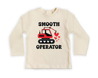 Construction Valentine Baby Bodysuit, First Valentines Day Outfit