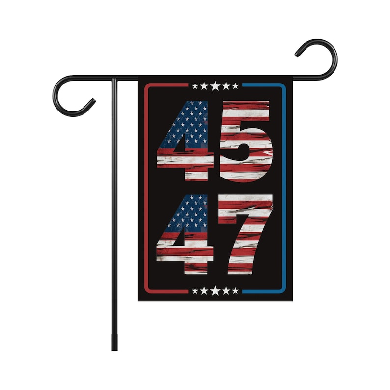 Trump Inauguration 2025 Garden Flag, 12x18 Inch Double Sided, JD Vance Lawn Flag, 45 47 President Donald Trump Flag, Trump Inauguration Flag