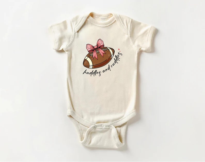 Huddles & Cuddles Baby Shirt, Cute Toddler Football Outfit