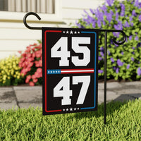 Trump Inauguration 2025 Garden Flag, 12x18 Inch Double Sided, JD Vance Lawn Flag, 45 47 President Donald Trump Flag, Trump Inauguration Flag