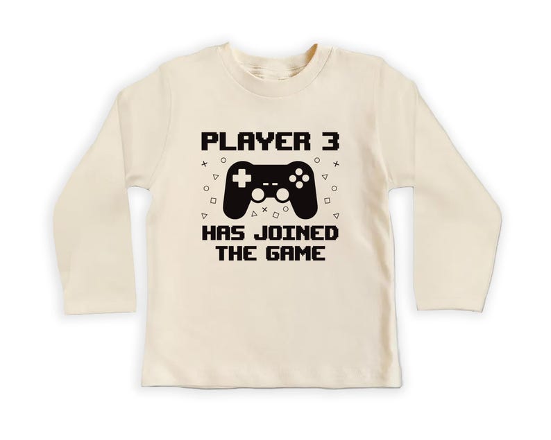 Player 3 Has Joined the Game Baby Bodysuit, Newborn Gift