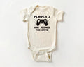 Player 3 Has Joined the Game Baby Bodysuit, Newborn Gift