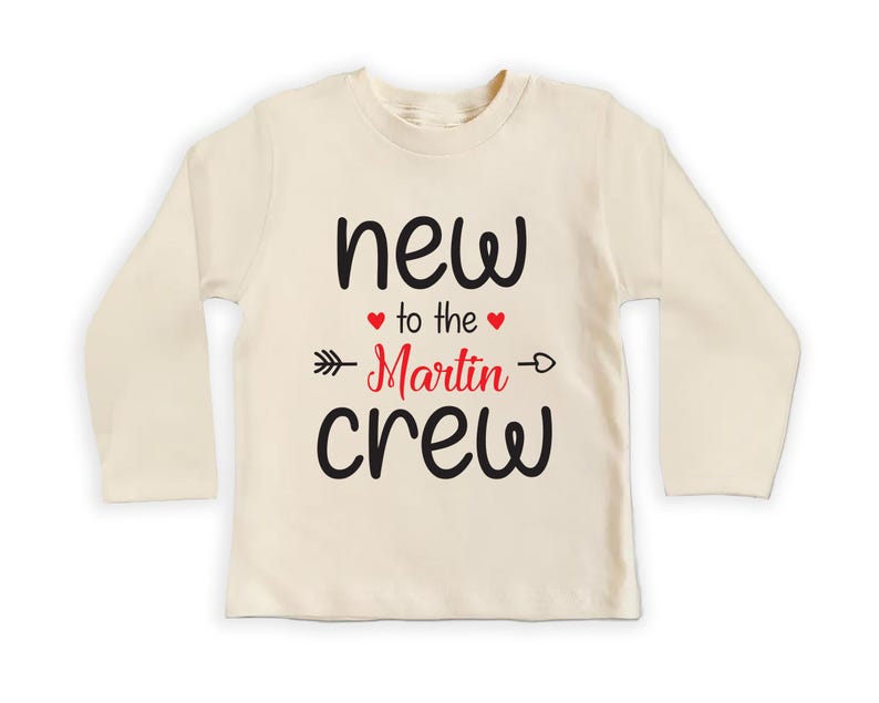 Personalized New to the Crew Baby Bodysuit, Baby Outfit for Boys or Girls