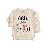 Personalized New to the Crew Baby Bodysuit, Baby Outfit for Boys or Girls