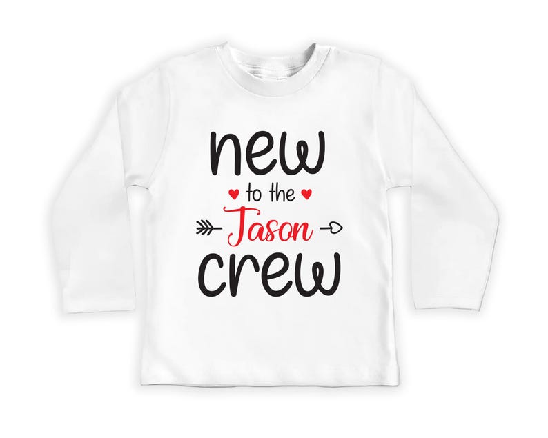 Personalized New to the Crew Baby Bodysuit, Baby Outfit for Boys or Girls
