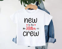 Personalized New to the Crew Baby Bodysuit, Baby Outfit for Boys or Girls