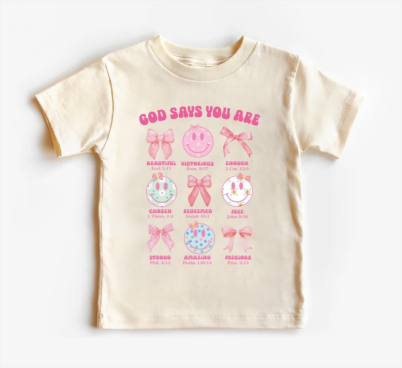 God Says I Am Baby Shirt, Religious Girls Outfit