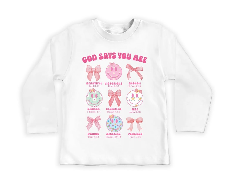 God Says I Am Baby Shirt, Religious Girls Outfit