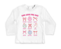 God Says I Am Baby Shirt, Religious Girls Outfit