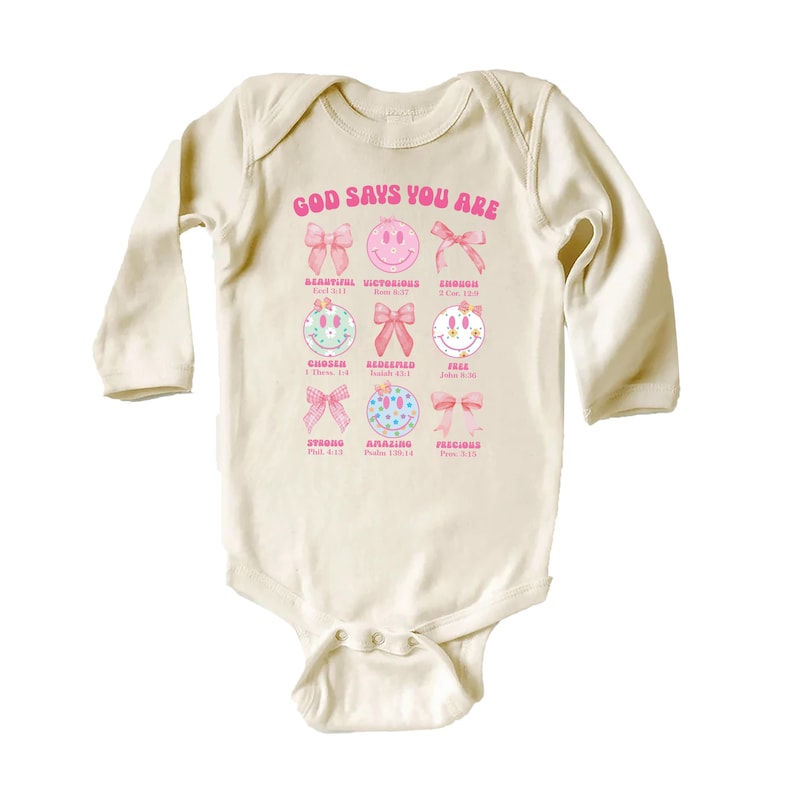 God Says I Am Baby Shirt, Religious Girls Outfit