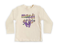 Mardi Gras Coquette Baby Shirt, Mardi Gras Baby Clothing