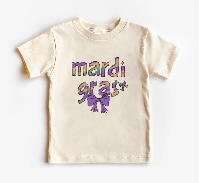 Mardi Gras Coquette Baby Shirt, Mardi Gras Baby Clothing