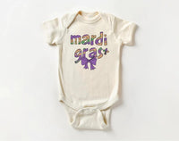 Mardi Gras Coquette Baby Shirt, Mardi Gras Baby Clothing