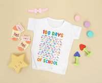 Dinosaurs 100 Days of School Toddler Shirt, Fun Dinosaur 100 Days Celebration Outfit